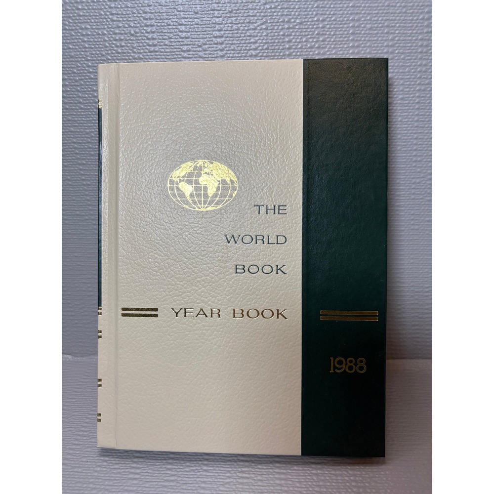 1988 The World Book Year Book Vintage Hardcover Encyclopedia Annual Supplement